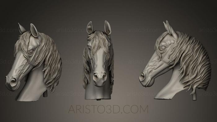 Masks and muzzles of animals (MSKJ_0088) 3D model for CNC machine